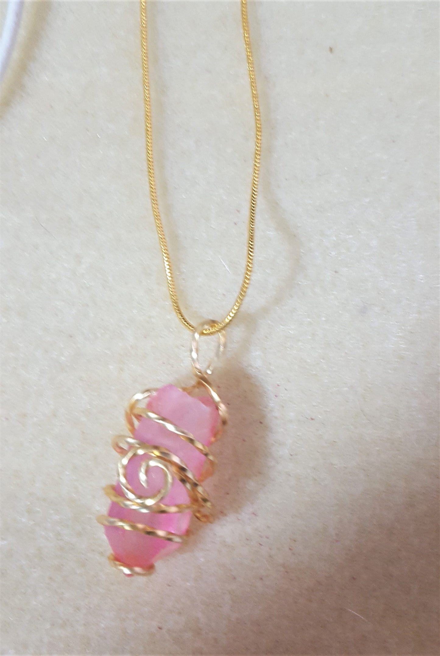 Wrapped Crystal Quartz Points