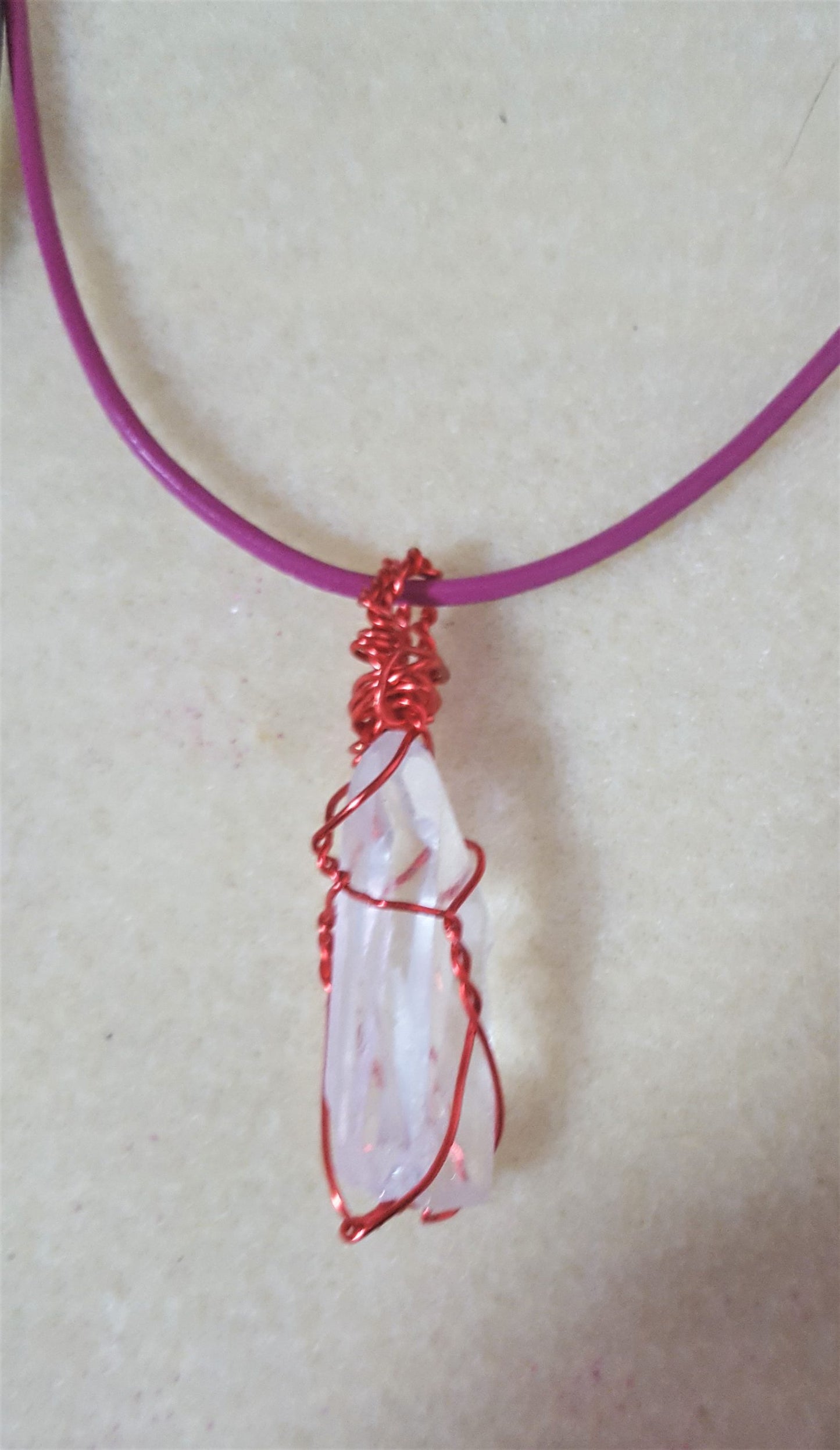 Wrapped Crystal Quartz Points