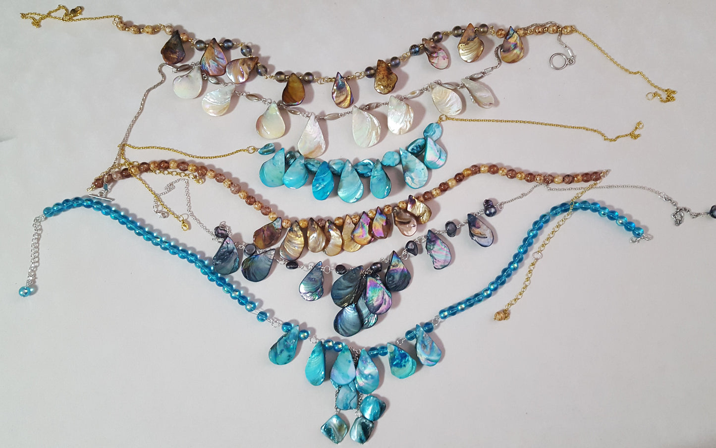 Albatross Shell Stone Necklace