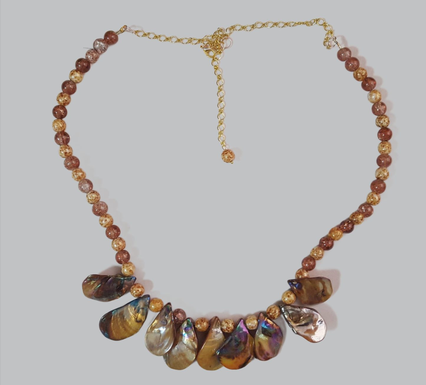 Albatross Shell Stone Necklace