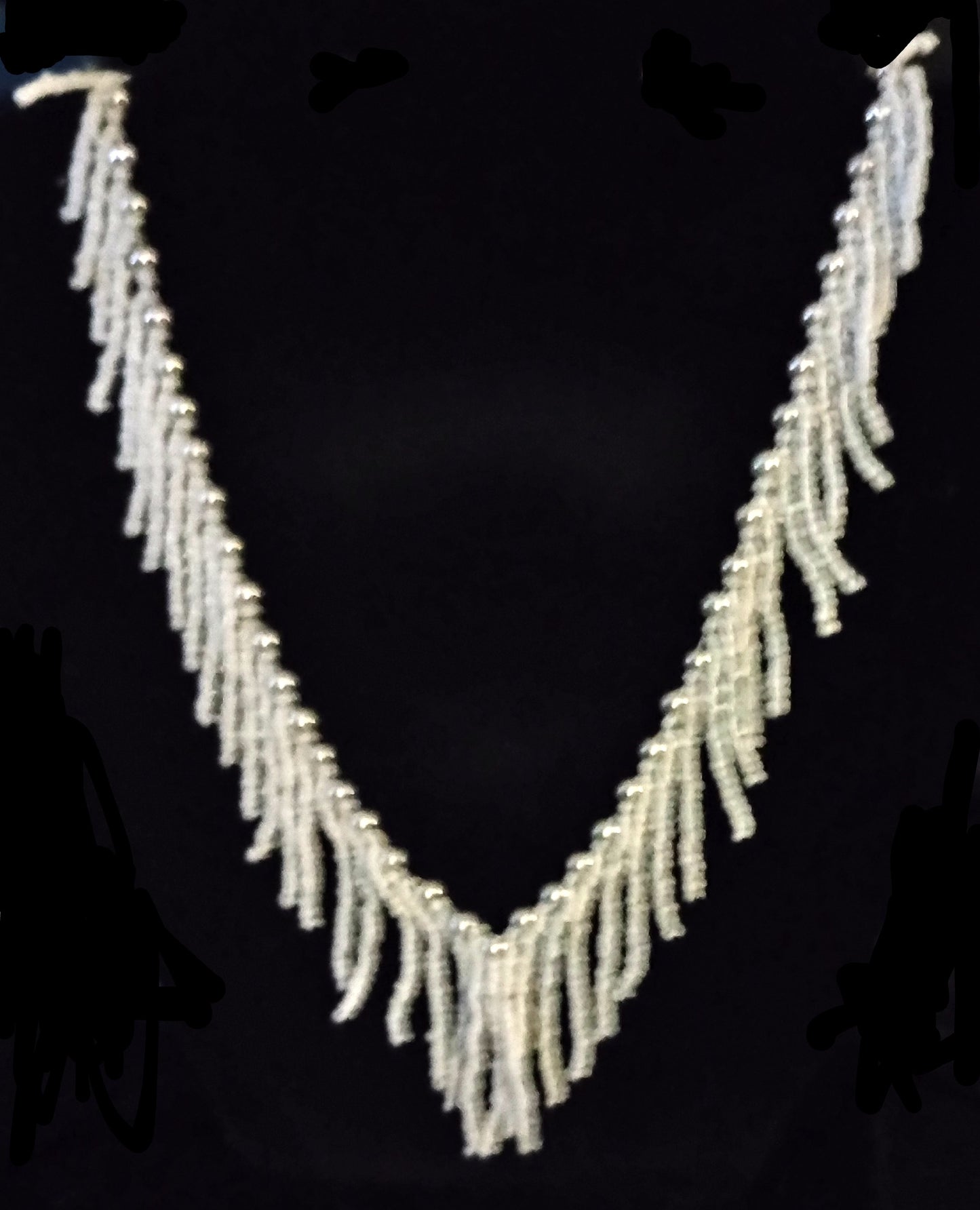 Beaded Fringe Necklace