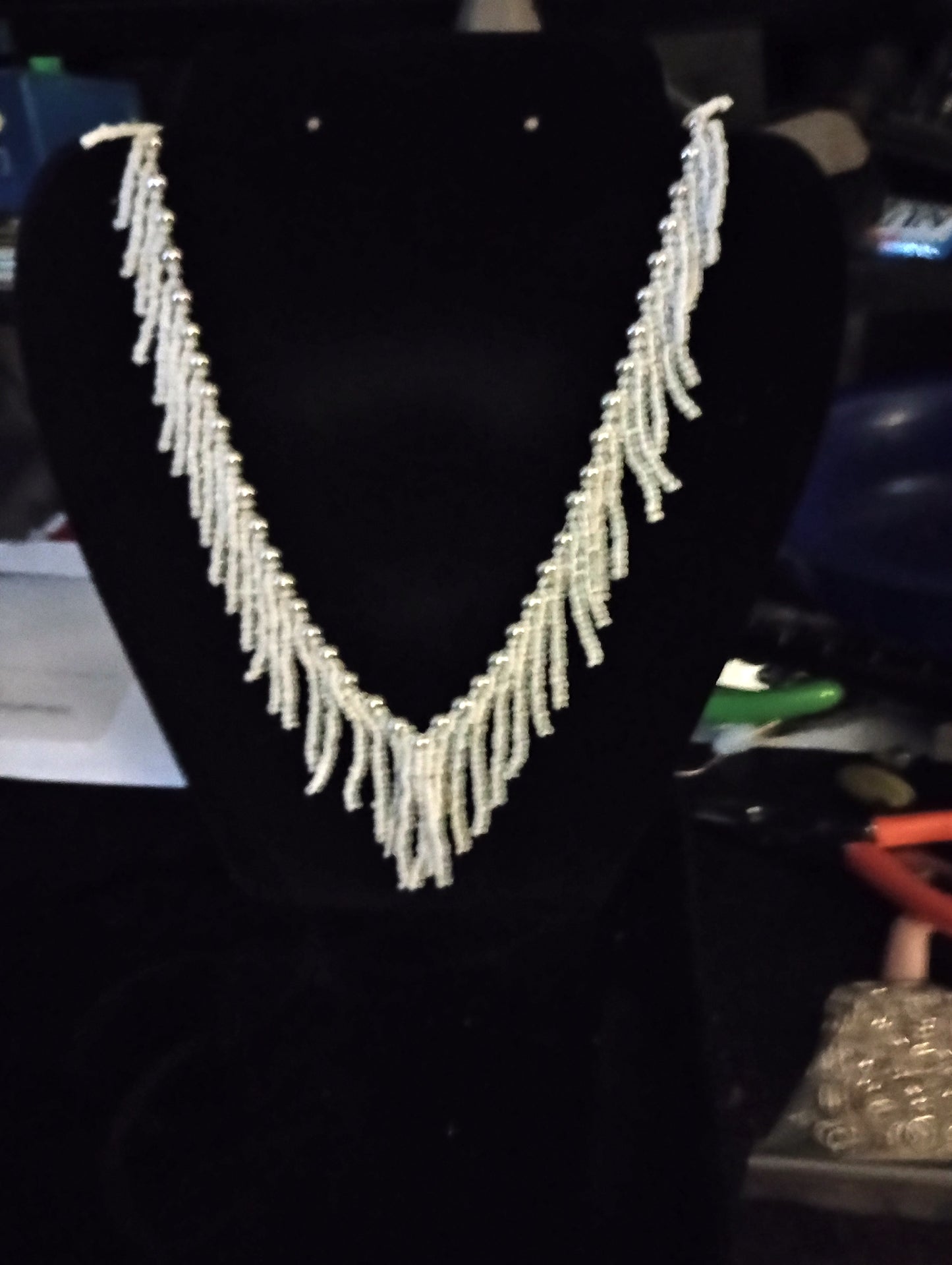 Beaded Fringe Necklace