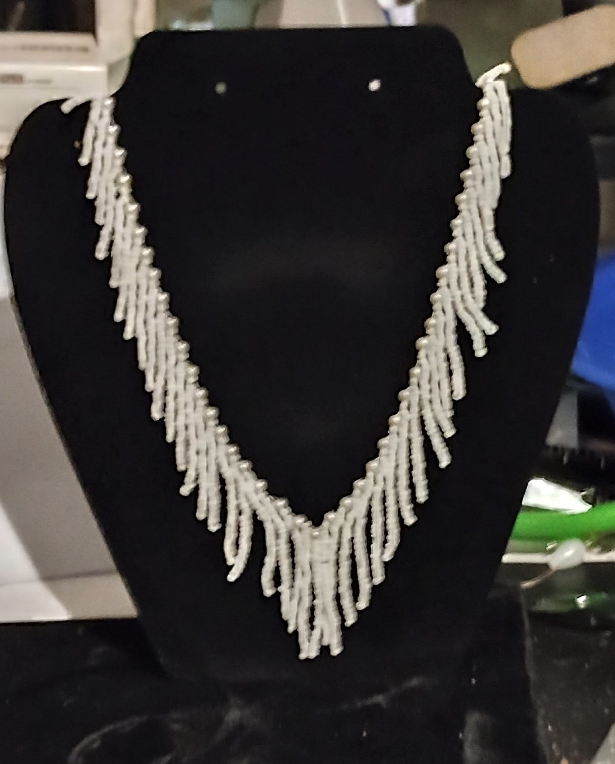 Beaded Fringe Necklace