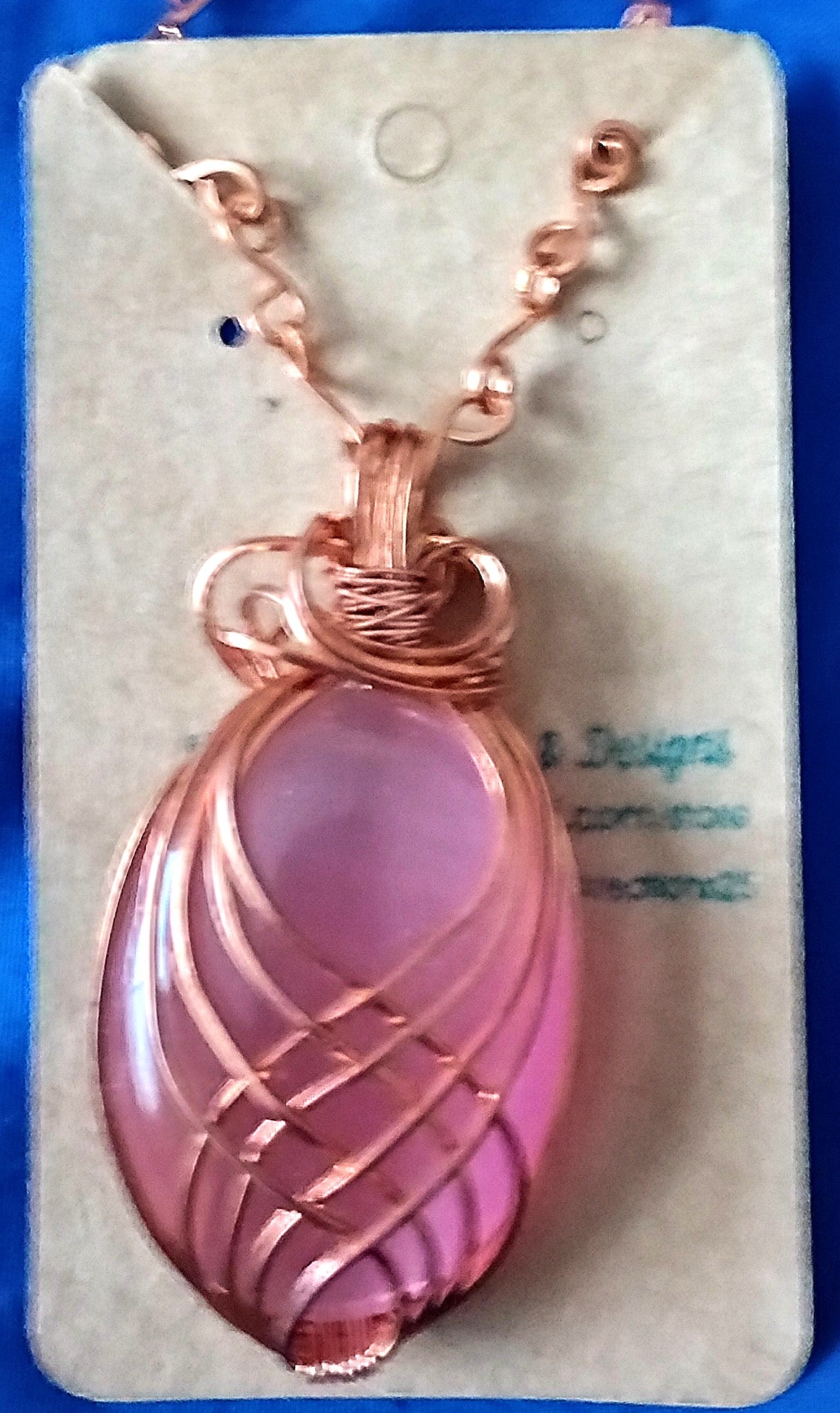 Wire Wrapped Cat's Eye Necklace