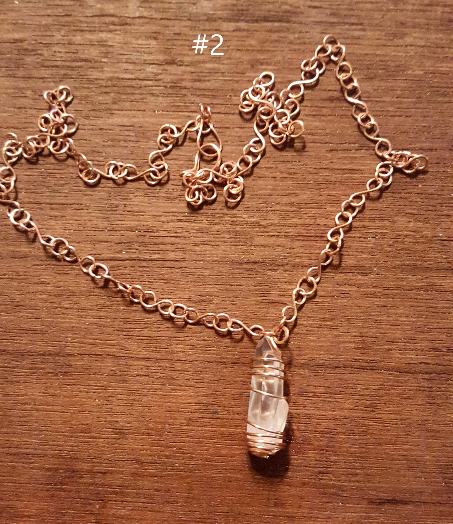 Wrapped Crystal Quartz Points