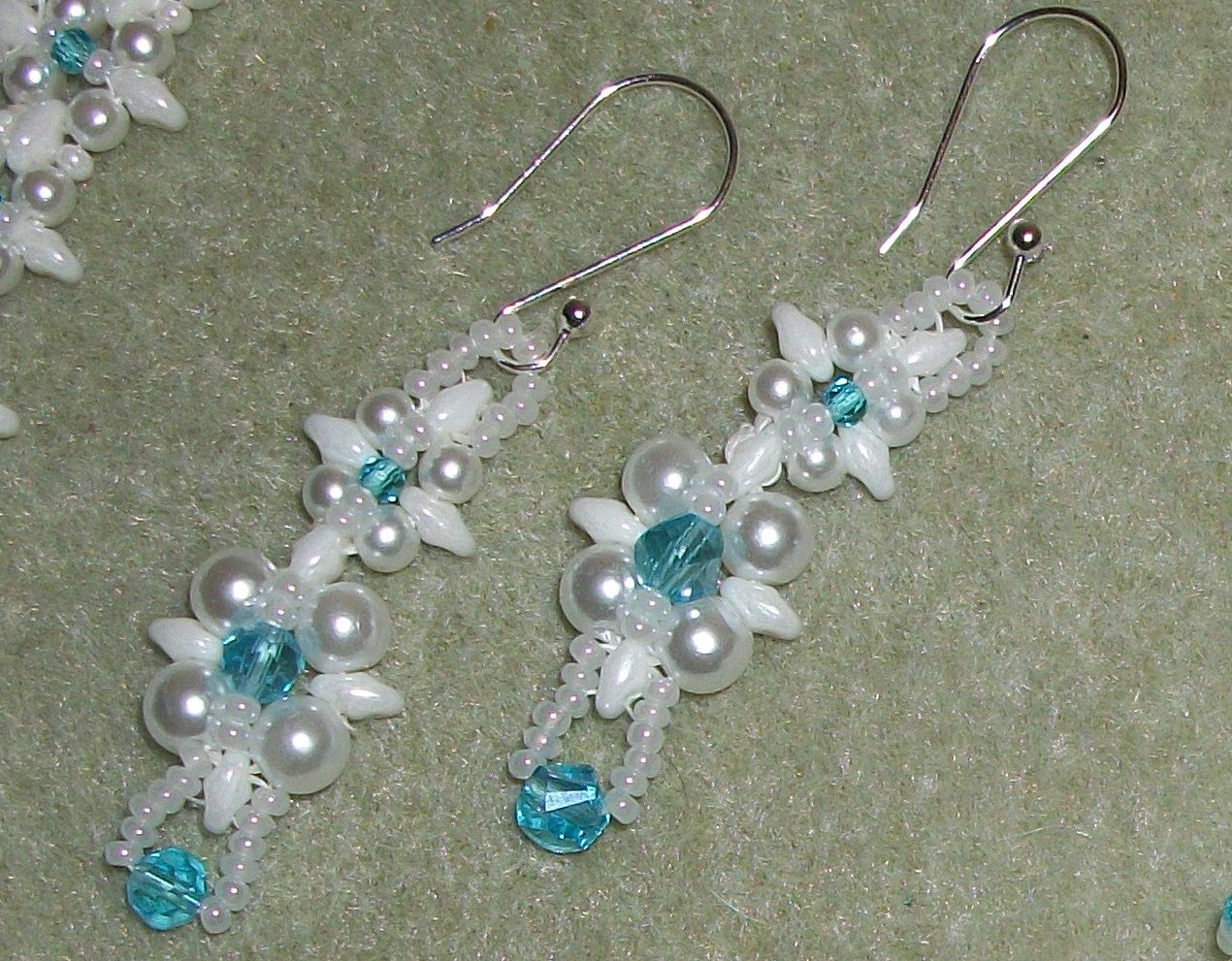 Pearl & Crystal Bridal Set (Several color combos available)