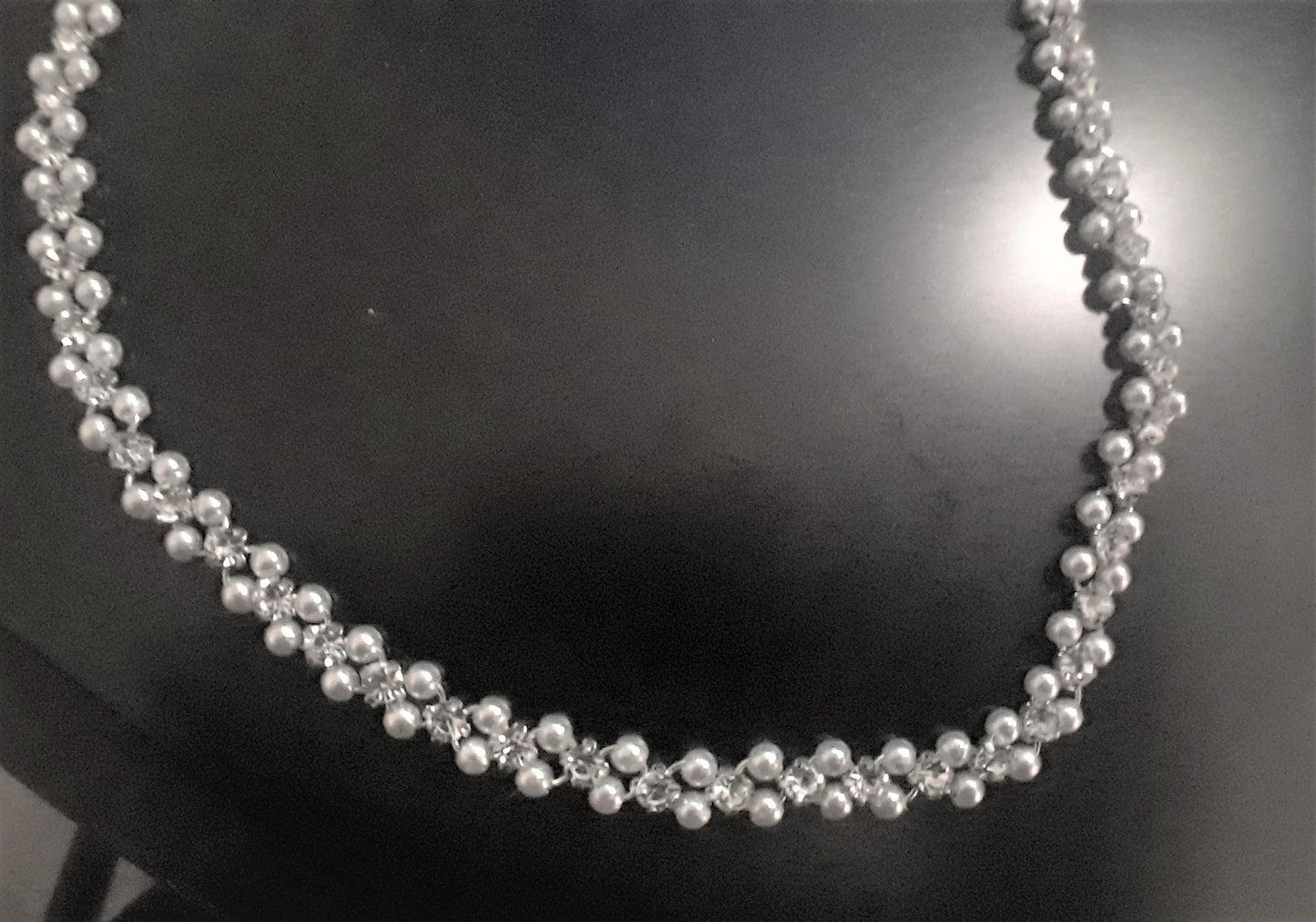 Chainmaille Pearl & Swarovski Set