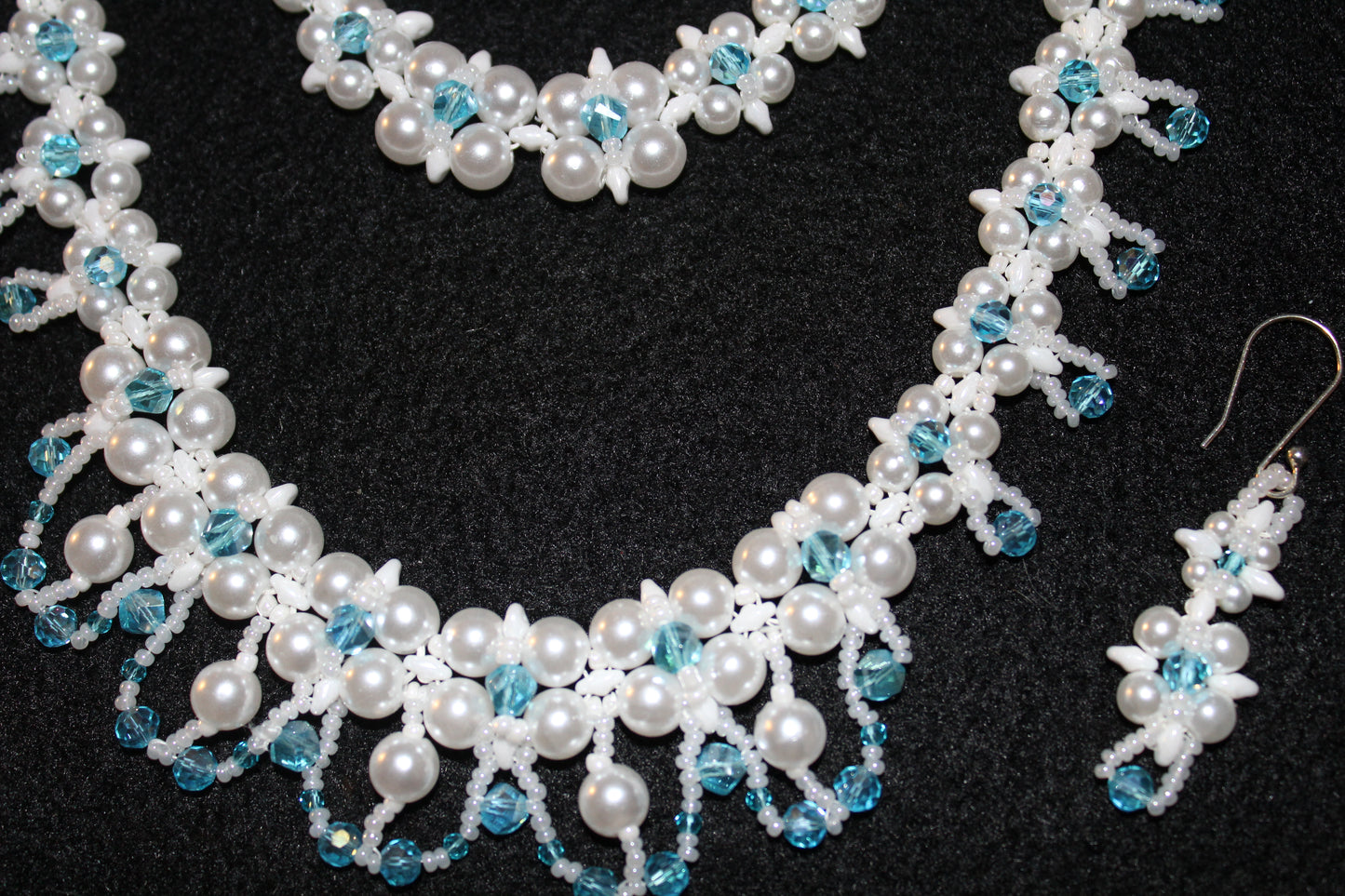Pearl & Crystal Bridal Set (Several color combos available)