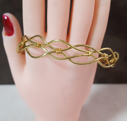 Unisex Braided Bracelets - Gold & Silver with lobster Clasp Size 7 1/2