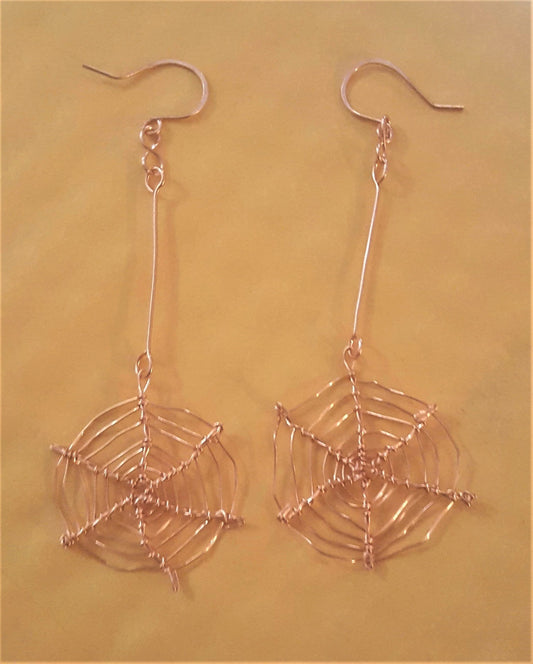 Halloween Earrings-Spider or Web - webs