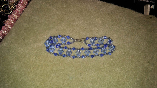 Pretty Beaded Bracelets - Light Blue