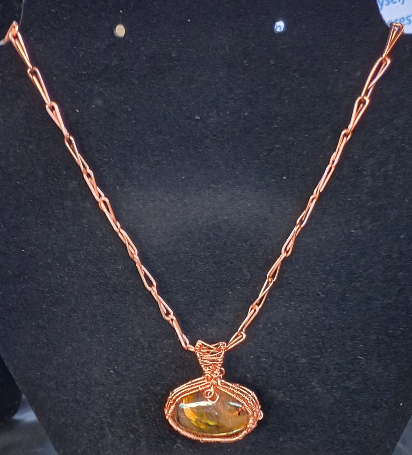 Copper Cherry Volcano Necklace