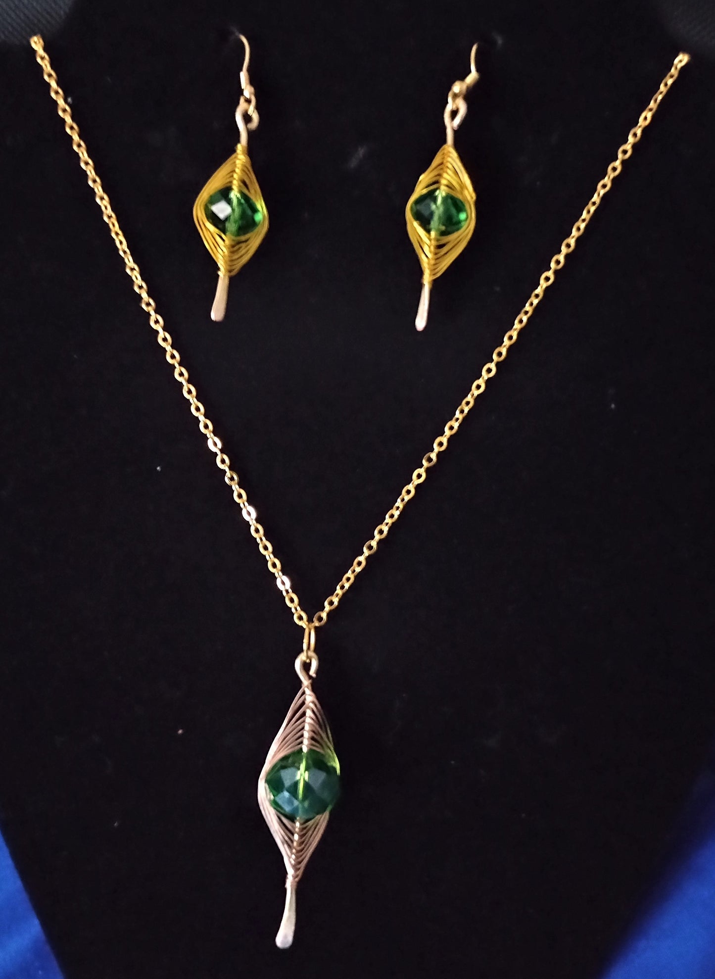 Herringbone Gold Wrapping Necklace Set