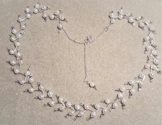 Tree Branch Necklace - Silver Plated