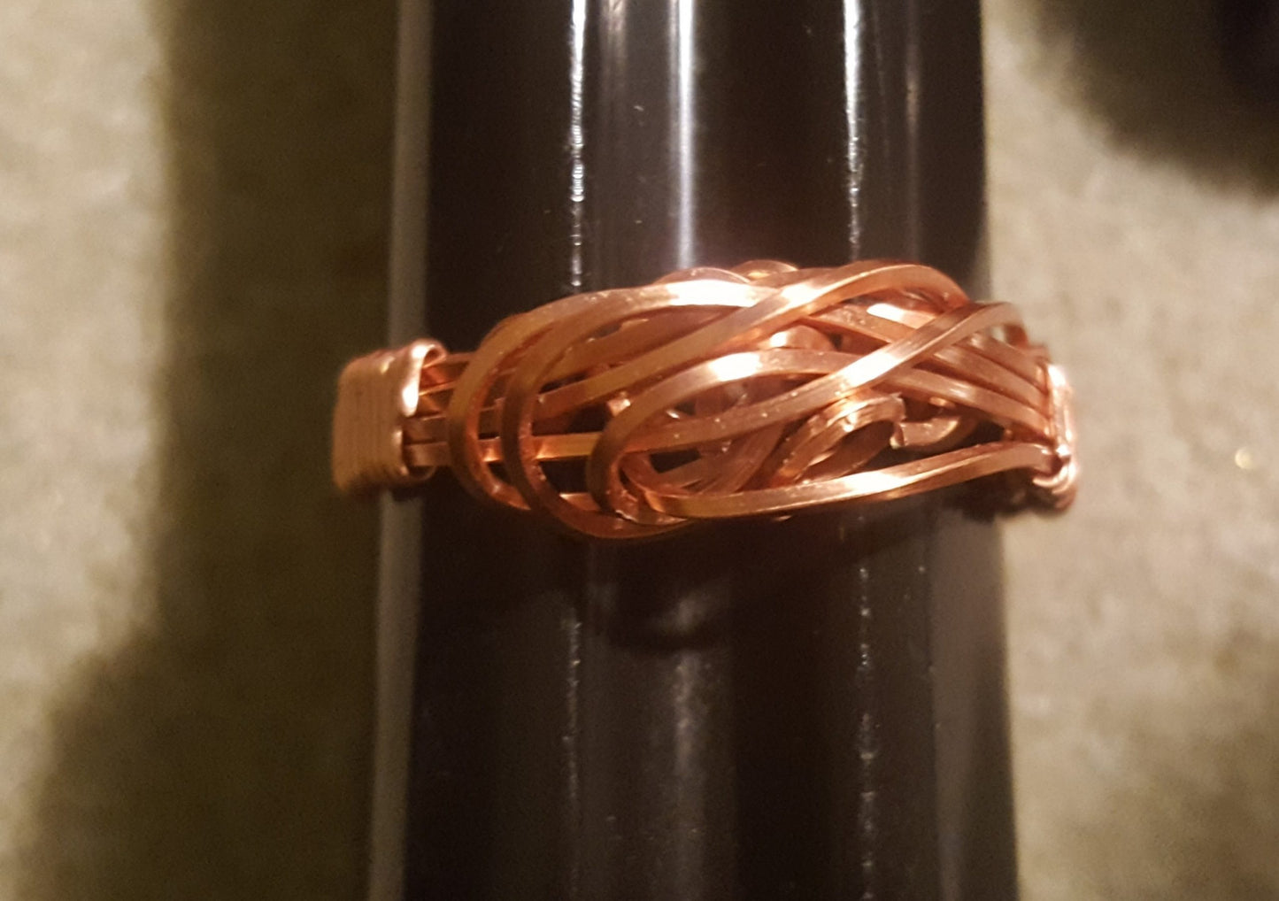 Handcrafted Men's Rings - Copper Size 13 1/2