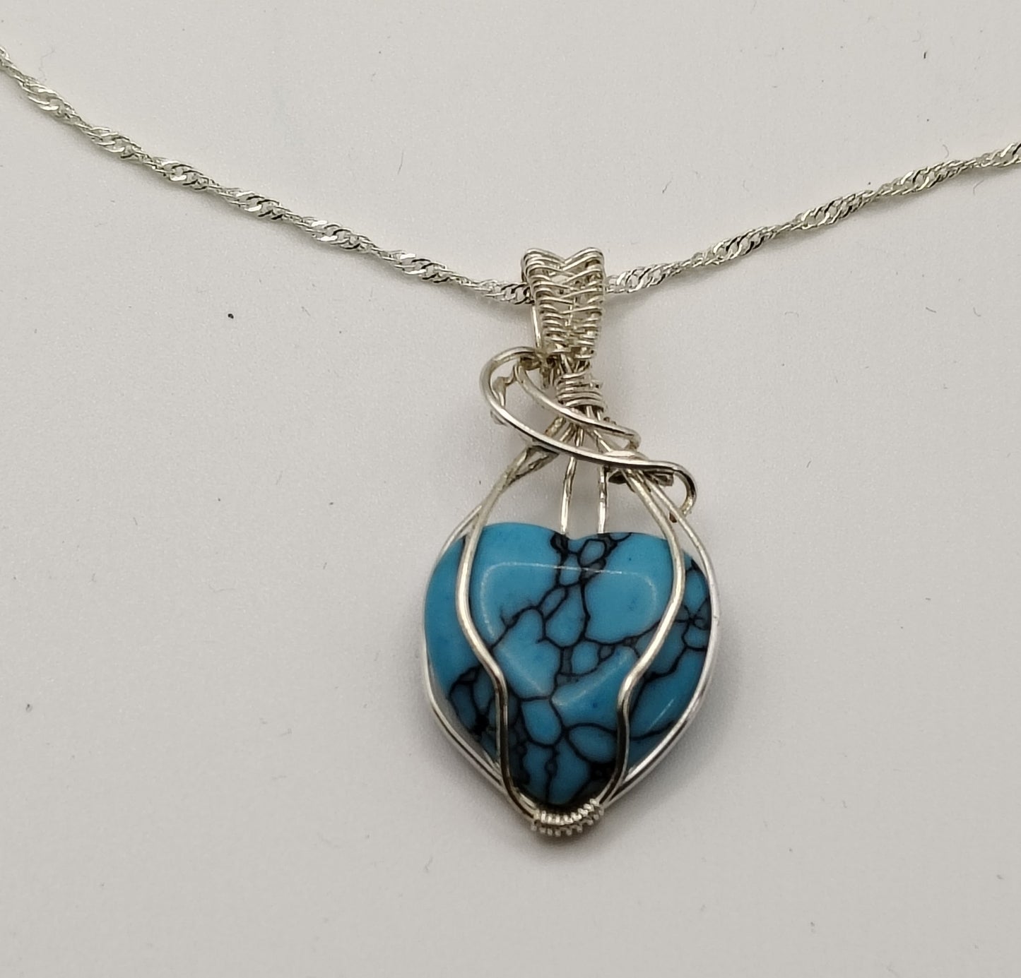 Captivating Turquoise Heart Necklace