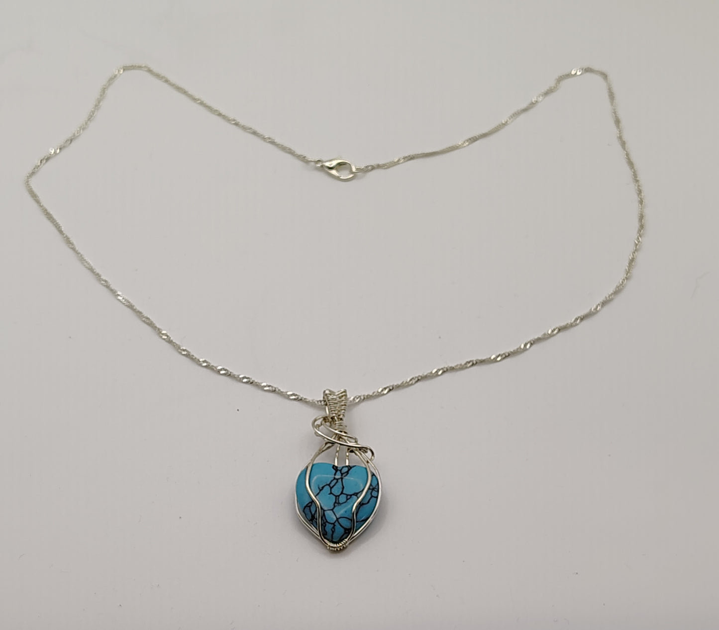 Captivating Turquoise Heart Necklace
