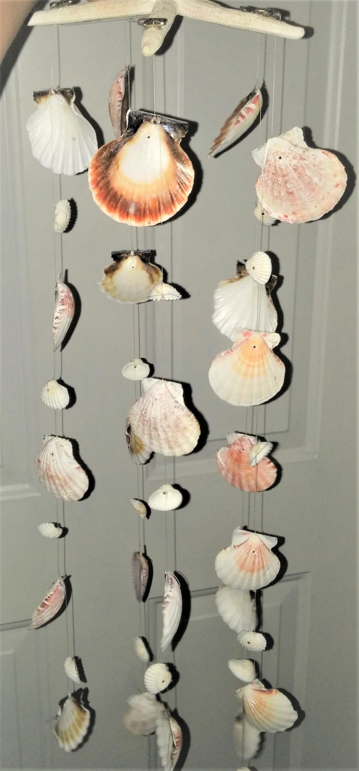 Handcrafted Wind Chimes - Scallop Shells